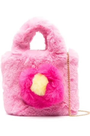 MONNALISA Faux-fur tote bag