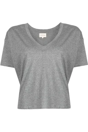 Loulou de Saison V-neck Pima cotton T-shirt