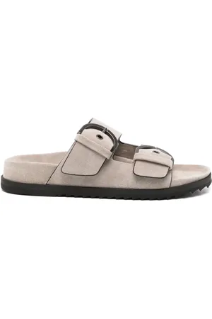 James Perse Suede buckle slides