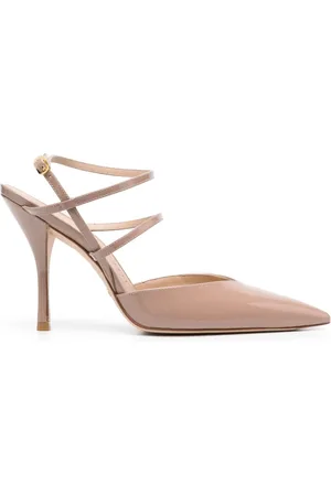 Stuart Weitzman Strapeze 95mm leather pumps