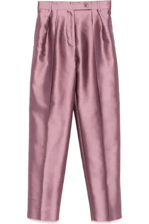 Max Mara Metallic-effect tailored trousers