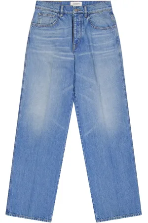 LANEUS Gabardine baggy jeans