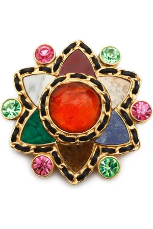 CHANEL 1995 gripoix brooch