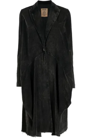 UMA WANG Celia distressed velvet coat
