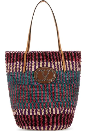 VALENTINO GARAVANI VLogo Signature raffia tote bag