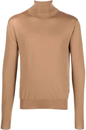 LARDINI Roll-neck wool jumper