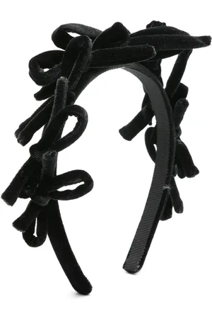 MONNALISA Bow-embellished velvet hair band