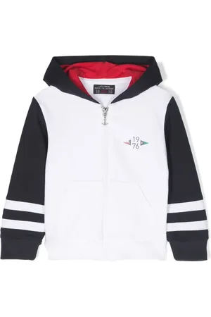 Lapin House Logo-print zipped hoodie