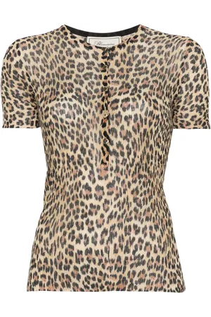 BLUMARINE Leopard-print T-shirt