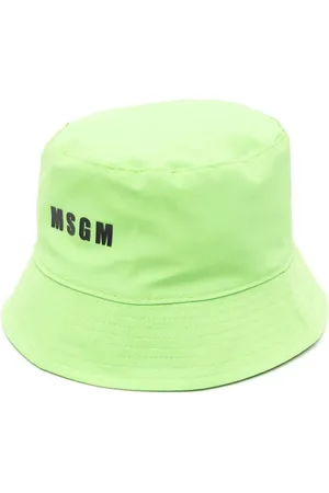 Msgm Embroidered-logo bucket hat