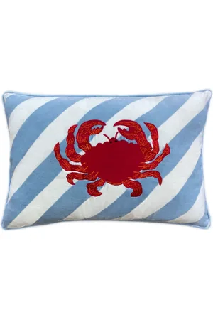 Les-Ottomans Crab striped cushion (60cm x 40cm)