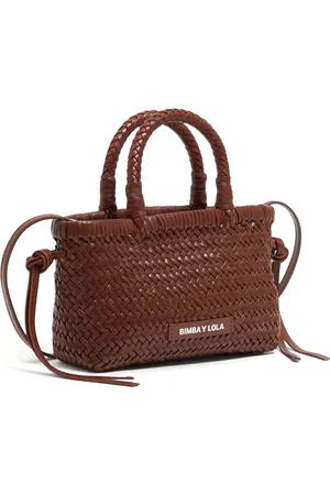 Bimba y Lola Mini interwoven tote bag