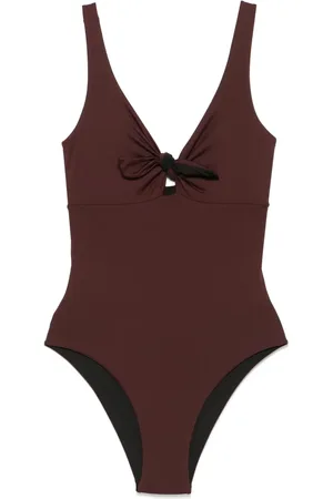 FISICO Draped-detailed swimsuit