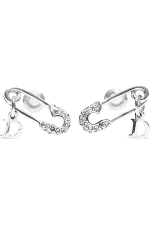 Dior CD safety-pin stud earrings