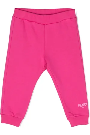 Fendi Logo-embossed cotton track pants