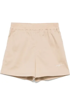 Msgm Logo-embroidered shorts
