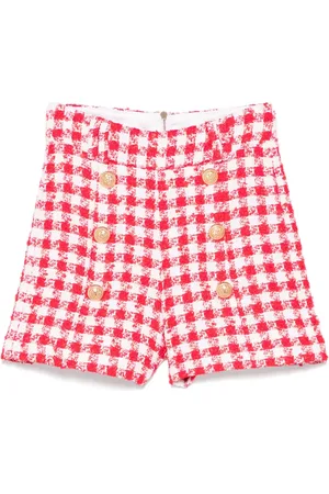 Balmain Gingham-check shorts