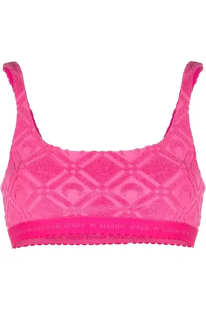 Marine Serre Crescent Moon cropped top
