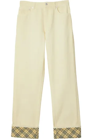 Burberry Check detailing jeans