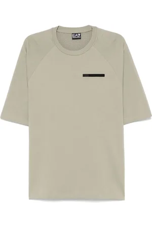 EA7 Rubberised logo-print T-shirt