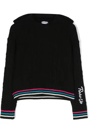 Pinko Logo-embroidered hooded jumper