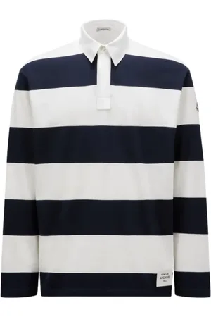 Moncler Striped cotton polo shirt