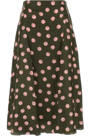 Fendi Printed silk skirt