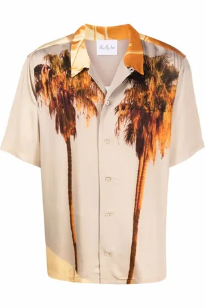 BLUE SKY INN Embroidered-logo short-sleeve shirt