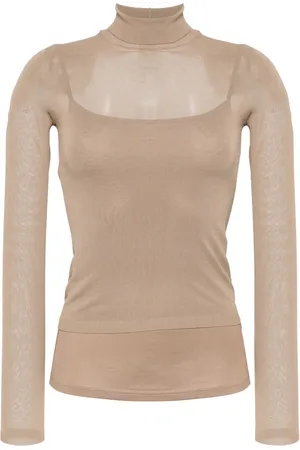 Max Mara Fatuo high-neck sheer jumper