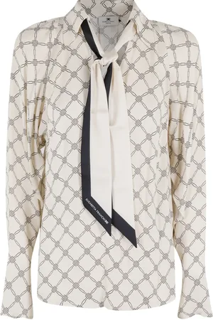 Elisabetta Franchi Scarf-detail blouse