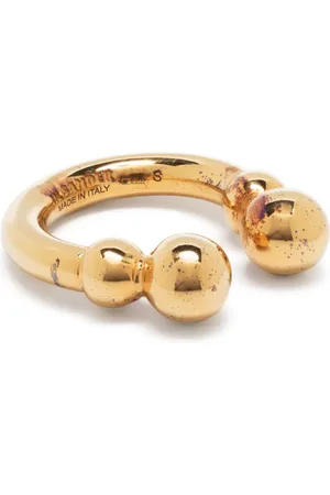 Jil Sander Circular-design polished-finish ring