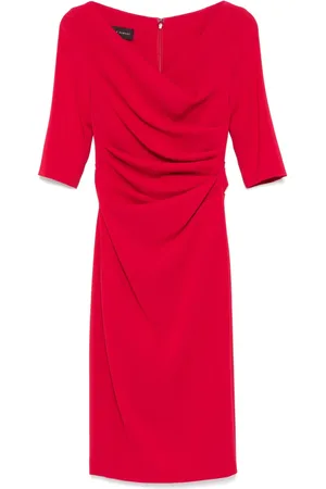 TALBOT RUNHOF Ruched midi dress