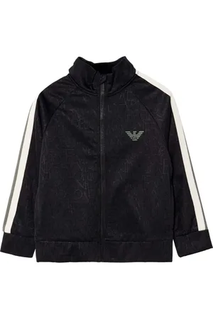 Emporio Armani Logo-rubberised track jacket