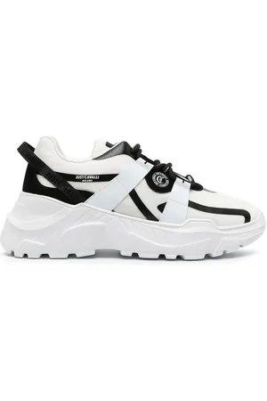 Roberto Cavalli Mesh chunky sneakers