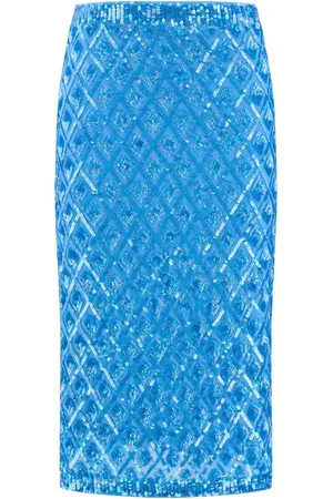 P.A.R.O.S.H. Sequined midi skirt