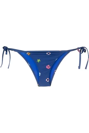 Moschino Beach-print bikini bottoms