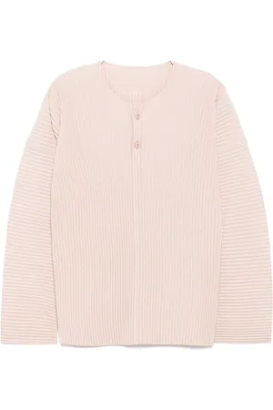 Issey Miyake Pleated long sleeves T-shirt