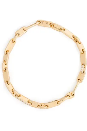 MAOR 18K yellow Monolinka 4MM diamond bracelet