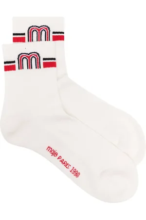 Maje Logo-intarsia socks