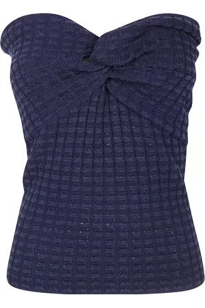 Essentiel Antwerp Strapless knitted top