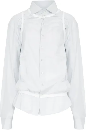 Maison Margiela Four stitch-logo cotton shirt