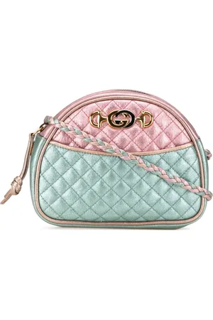 Gucci 2000-2015 Mini Laminated Nappa Trapuntata Zumi Dome crossbody bag