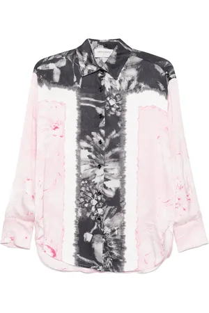 Ermanno Firenze Floral-print satin shirt