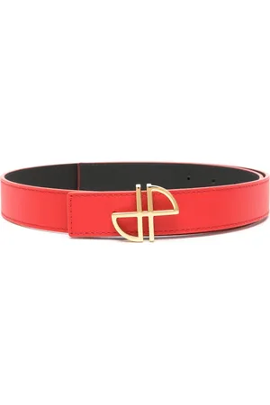 Patou JP-buckle leather belt