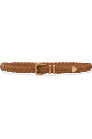 Brunello Cucinelli Braided-strap leather belt