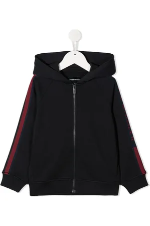 Emporio Armani Raglan-sleeve logo hoodie