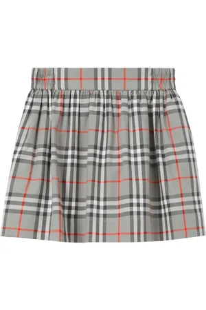 Burberry Checkered pleated elasticated skirt