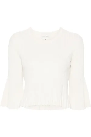 Loulou de Saison Ammi ribbed knitted top