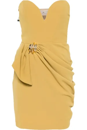Elisabetta Franchi Bow-detail crepe mini dress