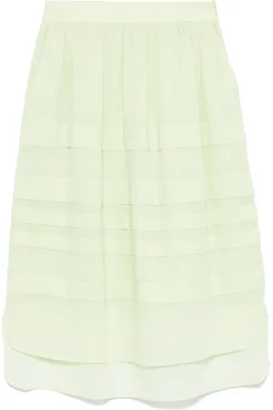 PESERICO SIGN Ribbed midi skirt